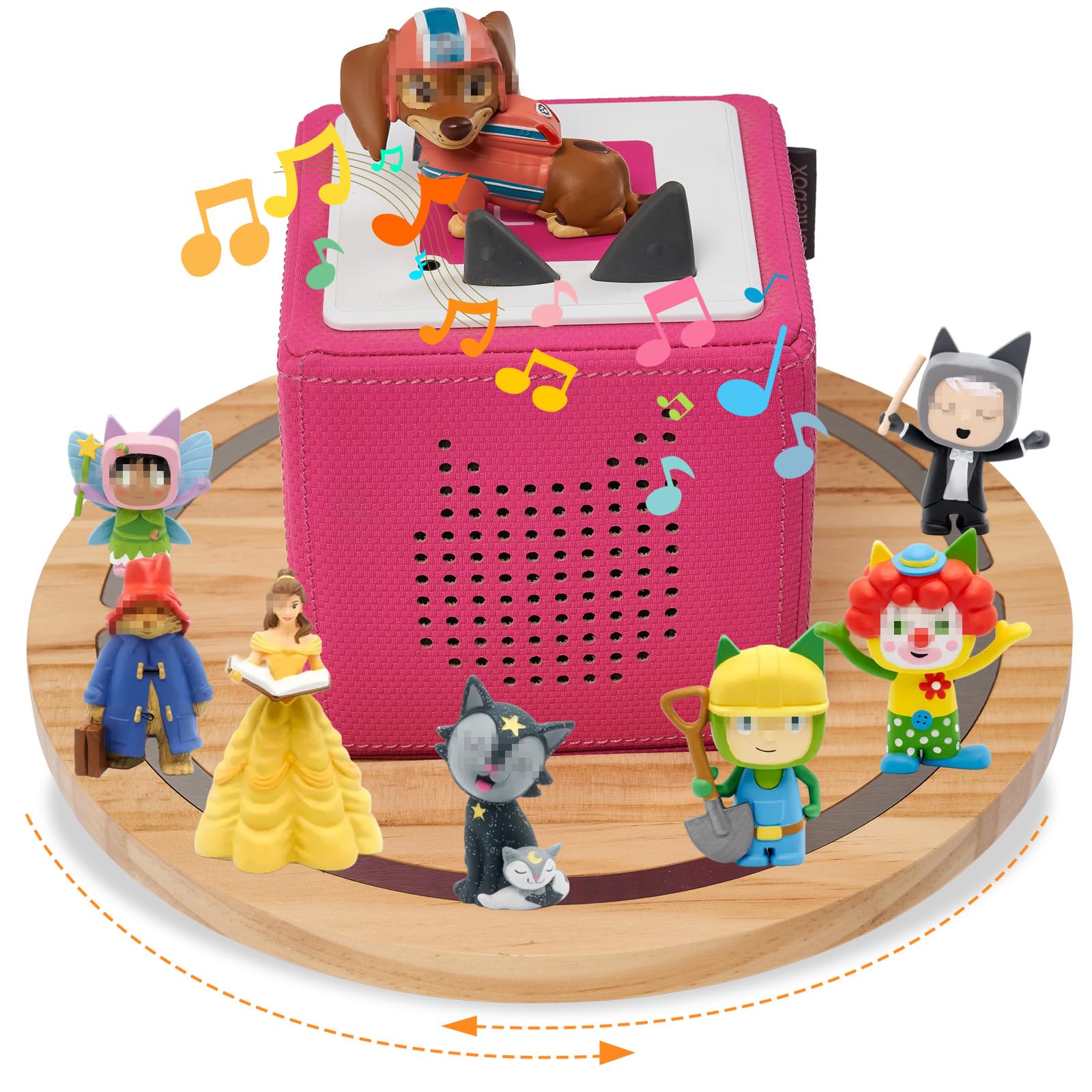 Gieanoo Tonies shelf with round magnets keeps figures secure and accessible.