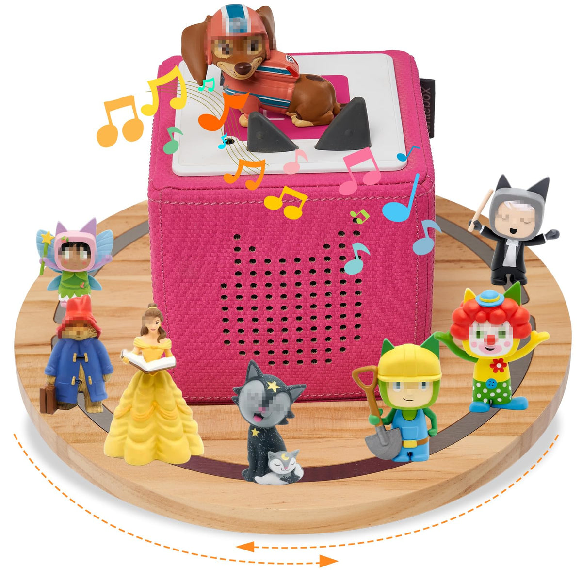 Gieanoo Tonies shelf with round magnets keeps figures secure and accessible.