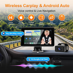 GIFEHU 1080P AHD feed provides clear daytime visibility for rear-seat supervision.