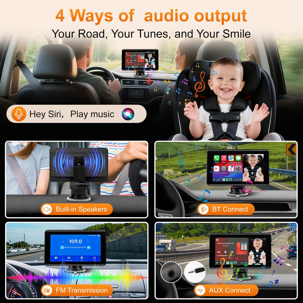GIFEHU wireless CarPlay keeps navigation hands-free and distraction-free.