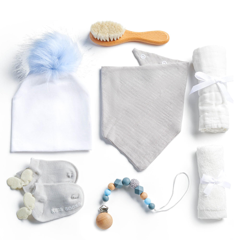 Gift Allure burp cloths included for comfortable mess management