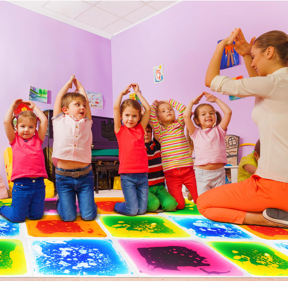 Gift Boutique anti-slip backing keeps tiles secure during active play.