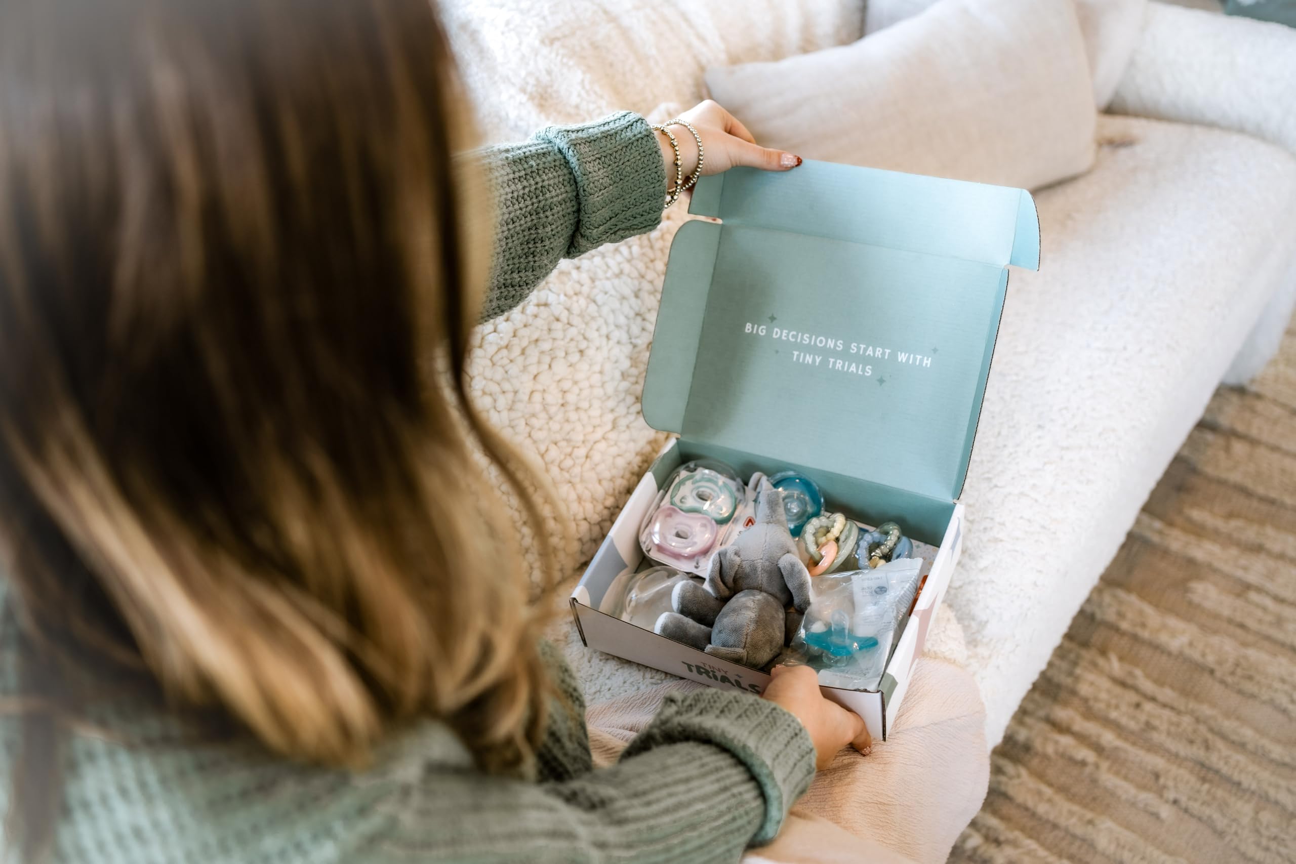 Gift-ready packaging enhances registry presentation for pacifiers