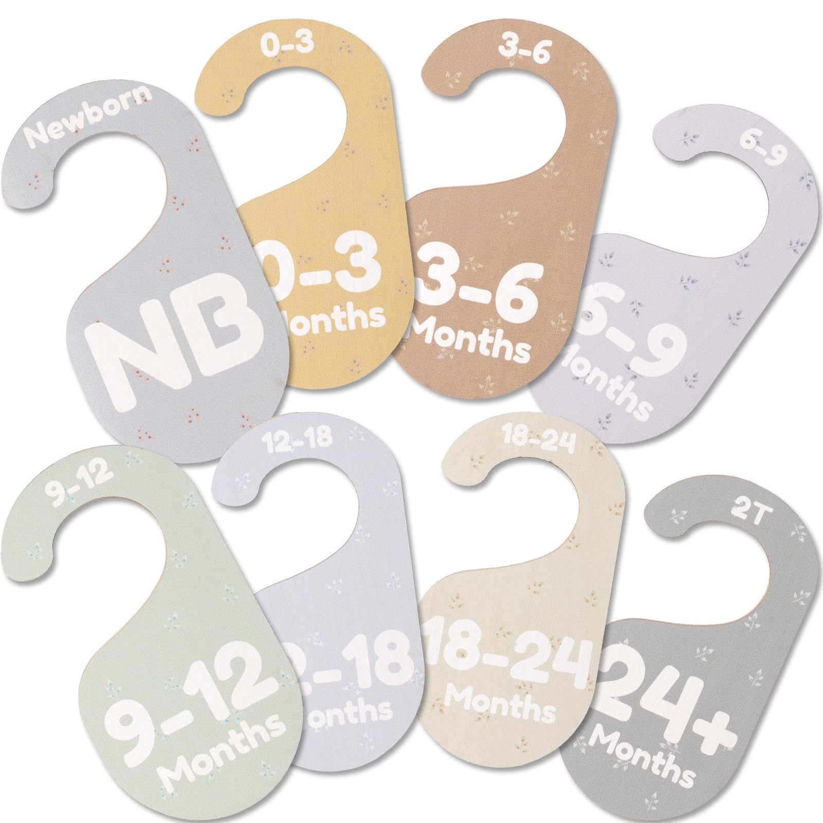 Giftacity baby closet dividers for newborn sizes help quickly locate tiny outfits.