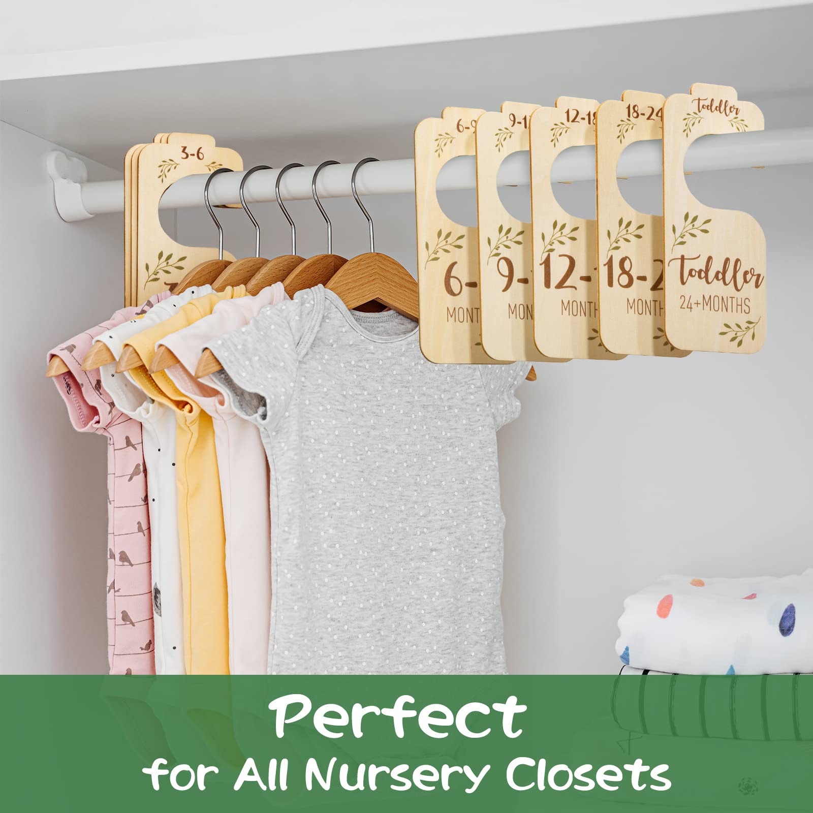 Giftacity 3-6 months divider features large, clear labels for quick size checks.