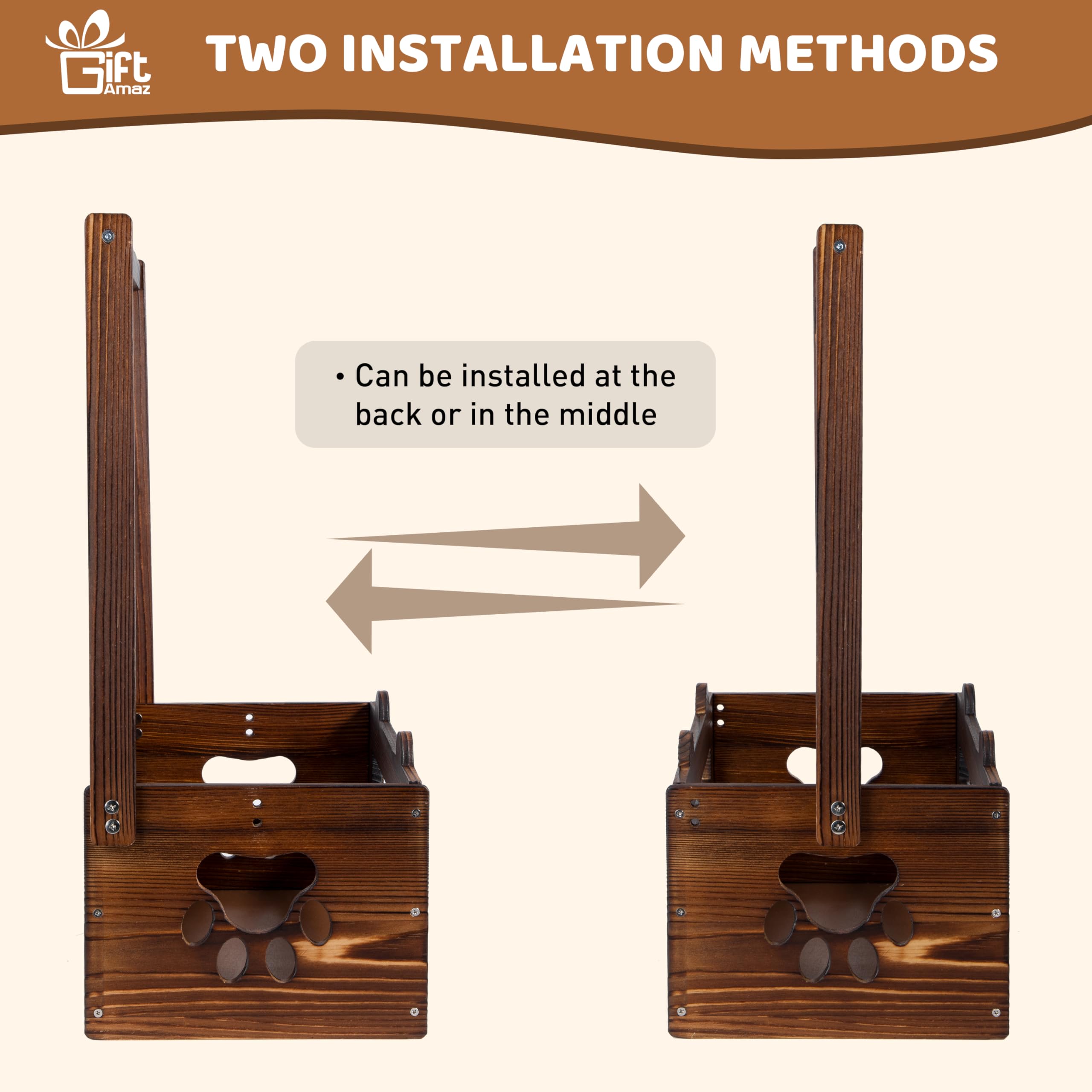 GiftAmaz dual-function crate for storage and hanging display.