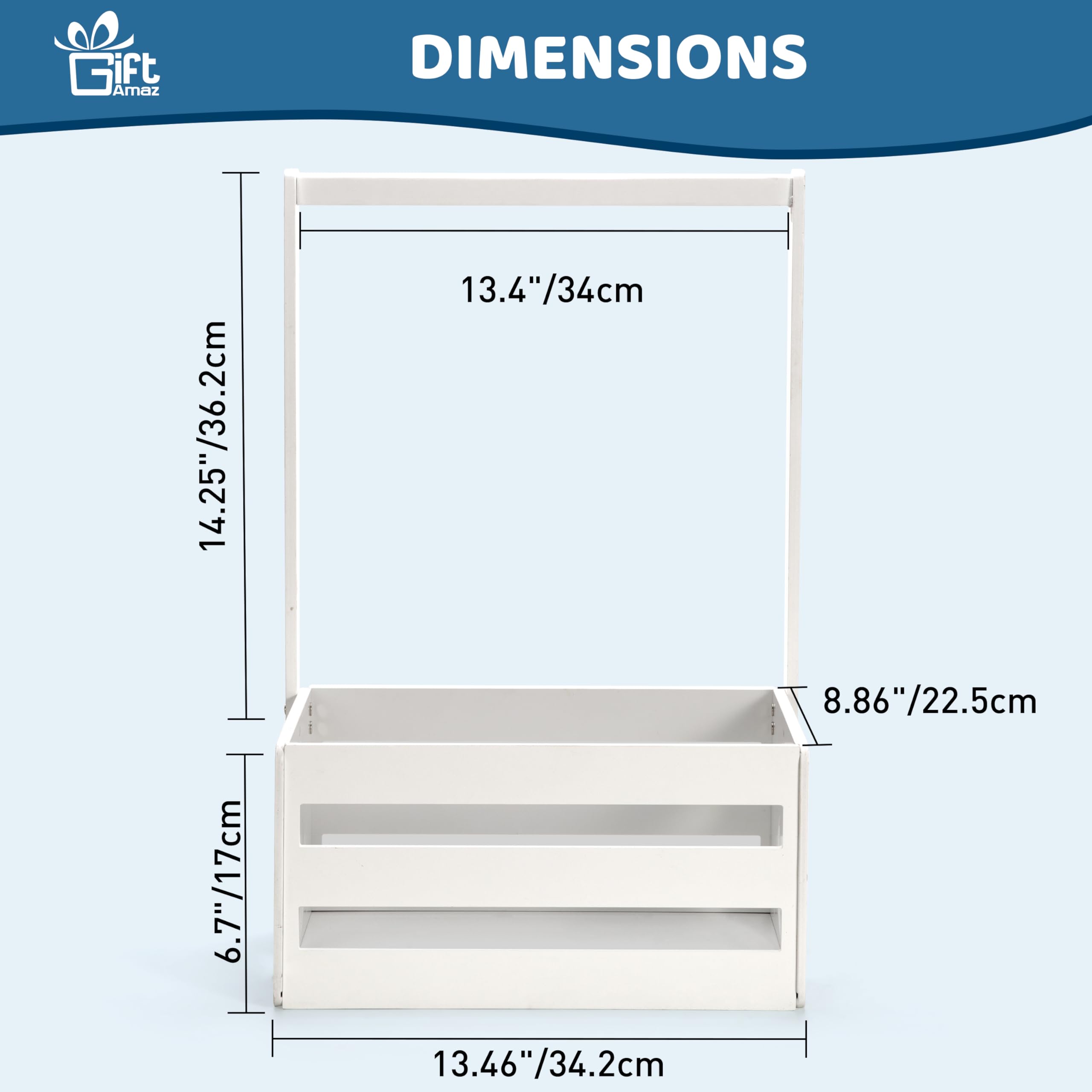 GiftAmaz crate closet side hollow pattern adds decorative charm
