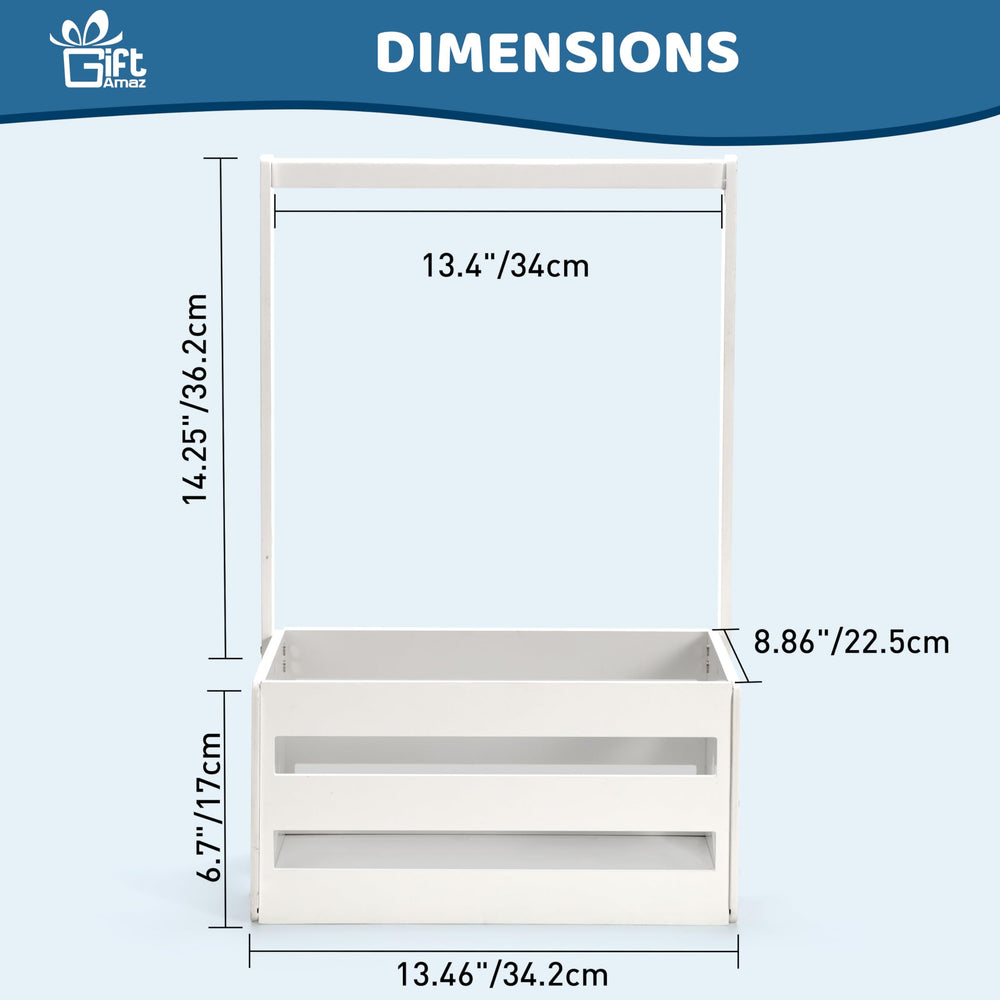 GiftAmaz crate closet side hollow pattern adds decorative charm
