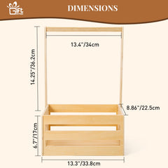 GiftAmaz assembled crate highlights natural finish and ready-to-personalize gift presentation