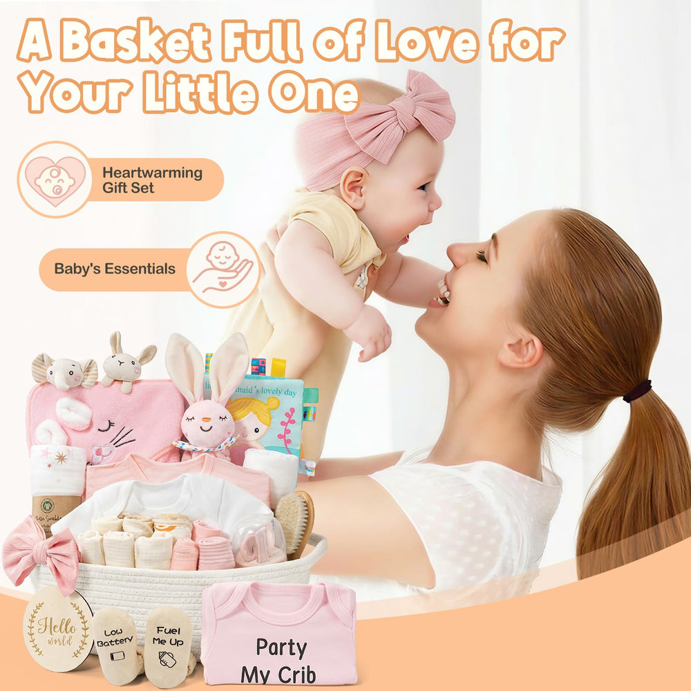 Giftissimo bunny plush and headband add soft nursery decor.