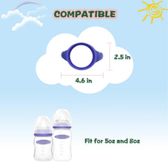 Giftophilia bottle handles install easily on Lansinoh bottles.
