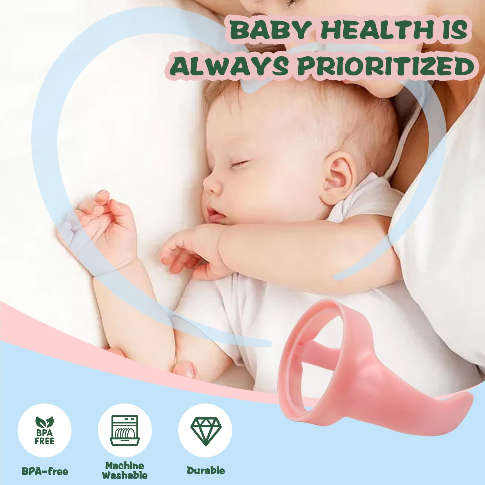 Giftophilia BPA-free PP material enhances safety for babies during bottle use.