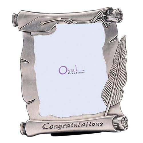 GiftsOGifts pewter frame enhances home decor while highlighting graduation photos