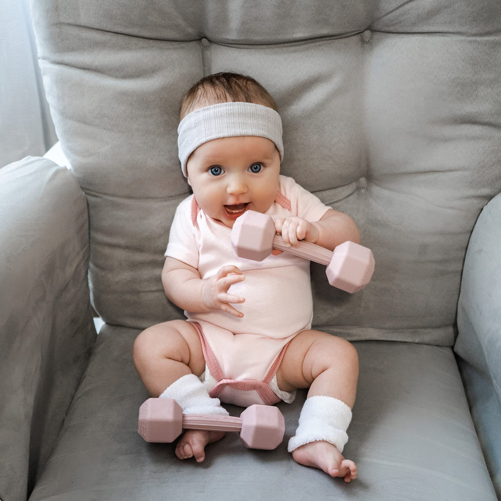 Giftty Baby Dumbbell makes a bright gift for new parents