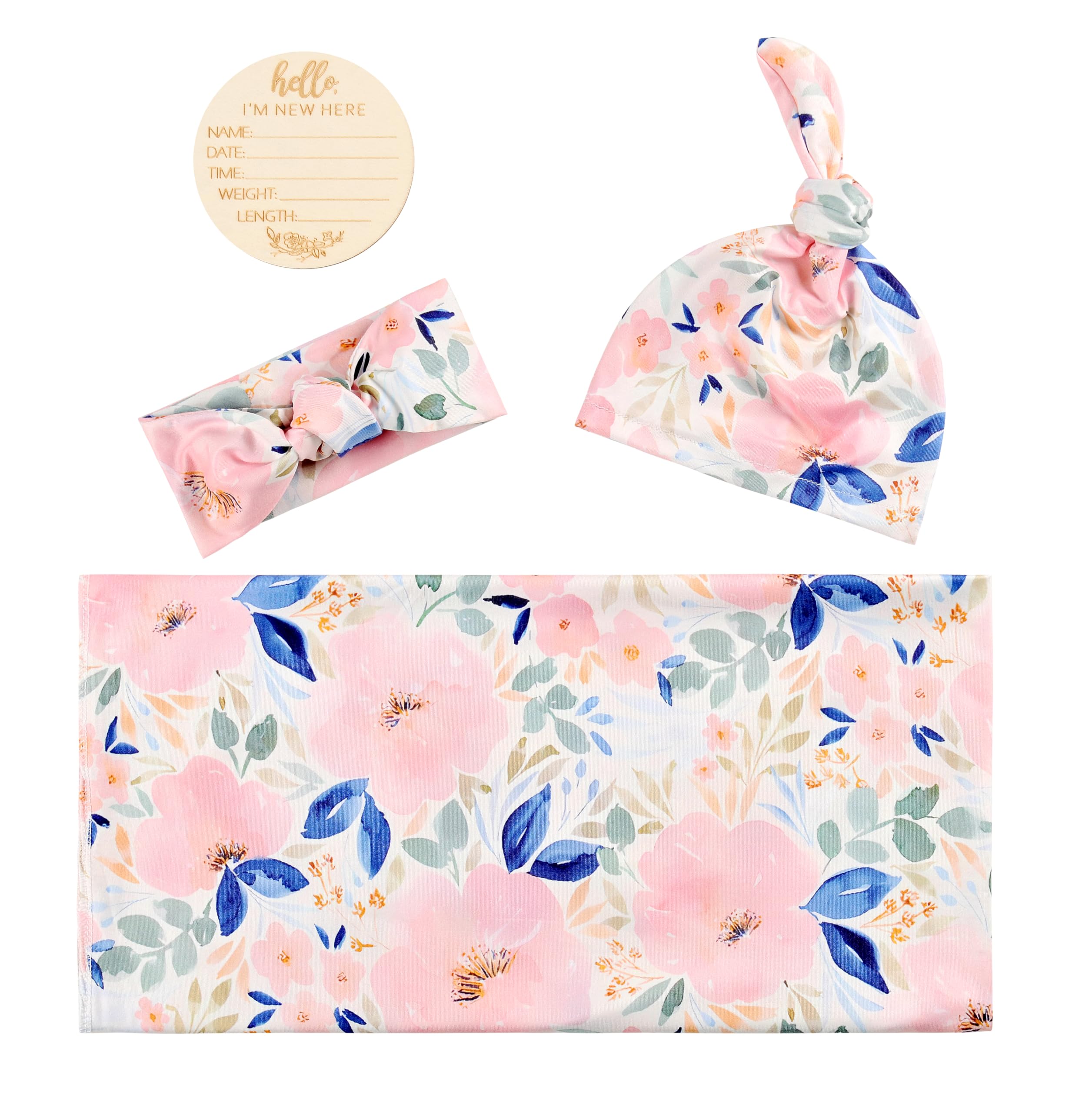 Giggle Angel matching headband in floral design for adorable photos and comfortable wear