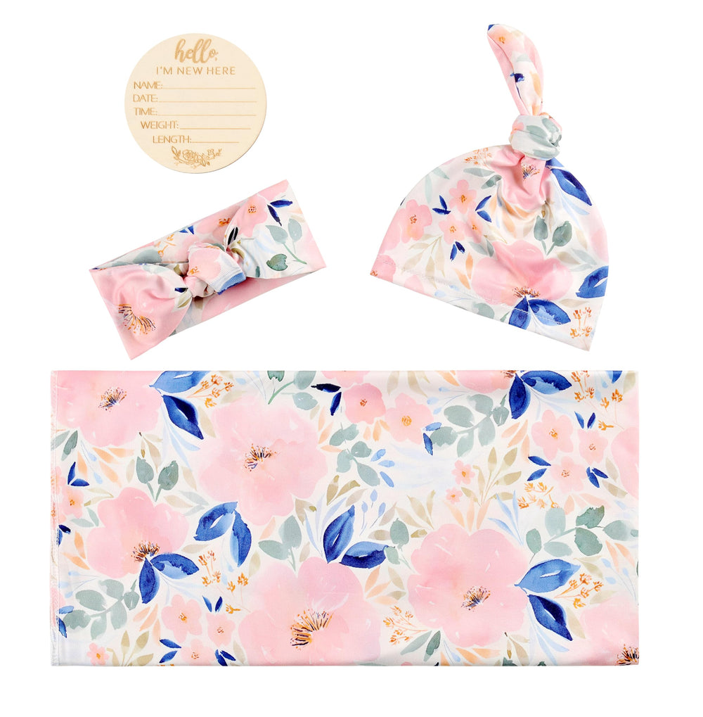 Giggle Angel matching headband in floral design for adorable photos and comfortable wear
