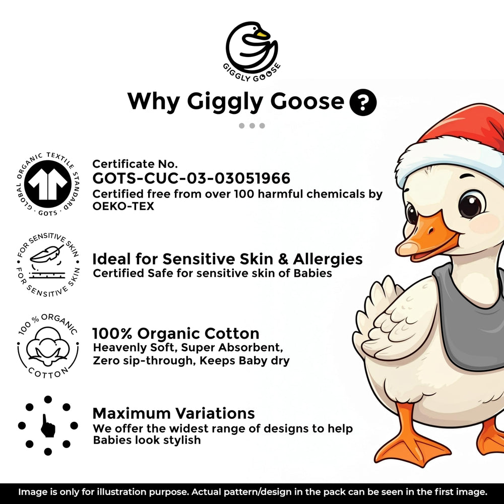 Giggly Goose products are GOTS certified and CPSIA approved for safety.