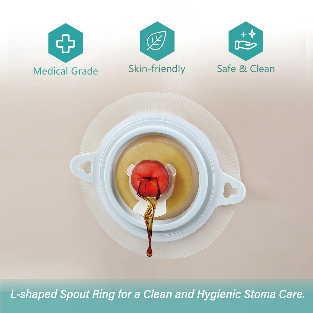 Giiiiump hydrocolloid barrier ring supports skin protection and moisture management.