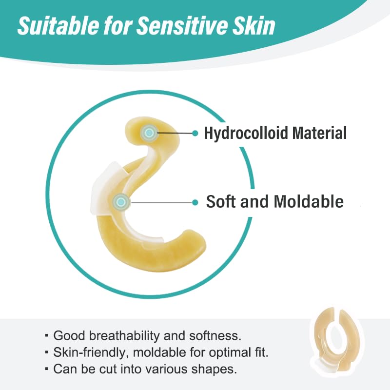 Giiiiump ostomy ring in a 4-pack for convenient daily use.