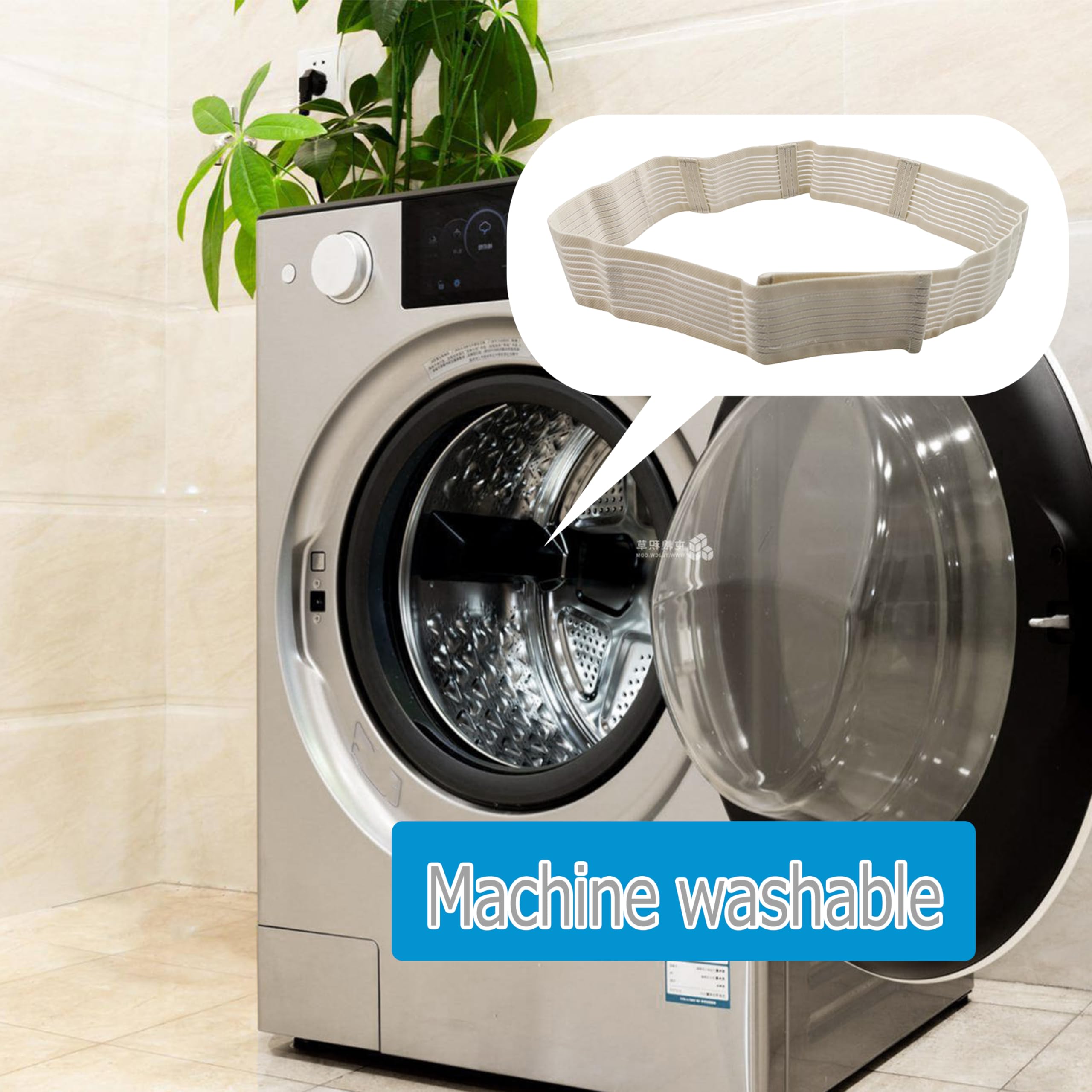 Machine washable belt designed for easy care and quick drying.