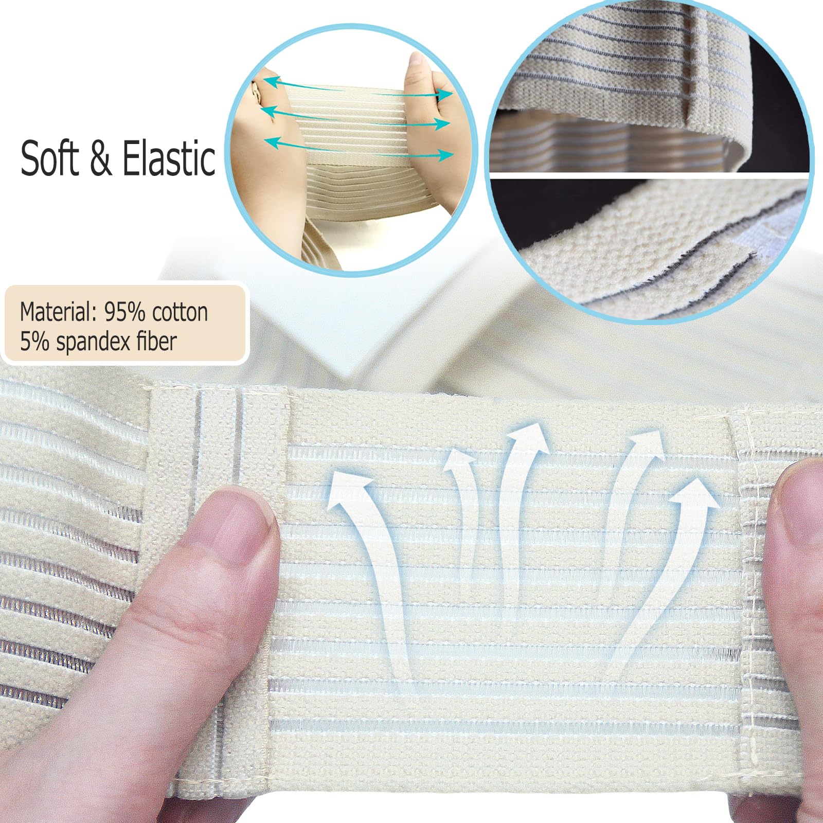 Close view of the pouch and tubing slits for tidy tube management.