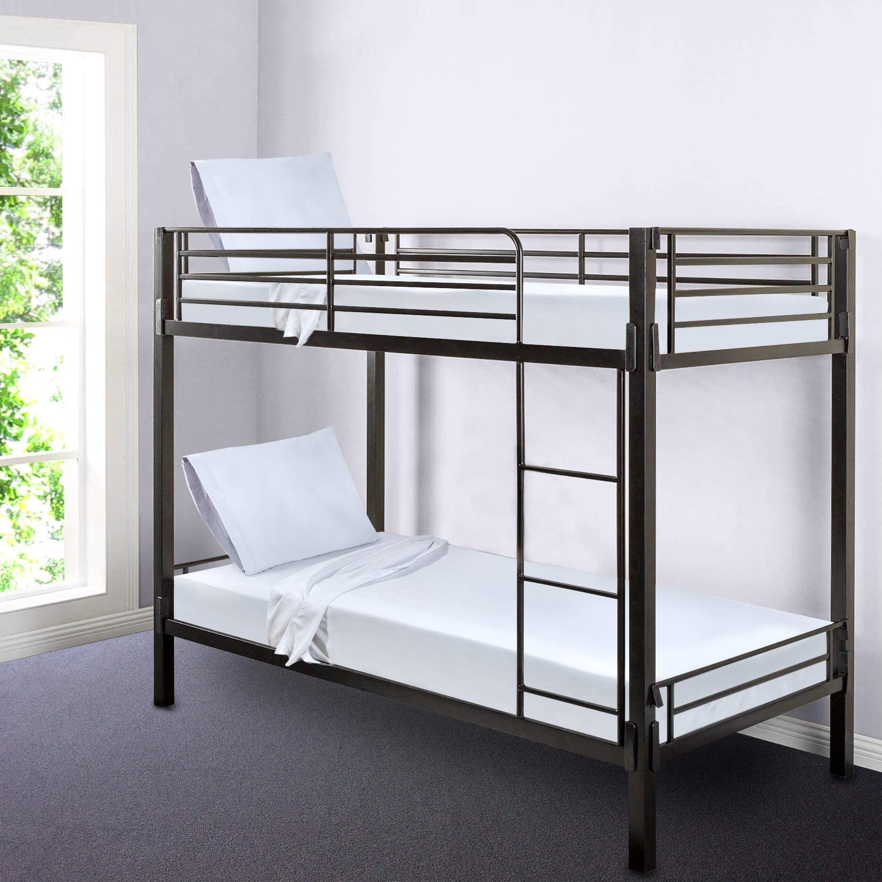 Gilbins pink camp bunk bed linens for RVs and guest rooms