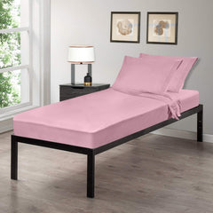 Gilbins cot size 30x75 pink eight-sheet set on bunk bed for camp comfort