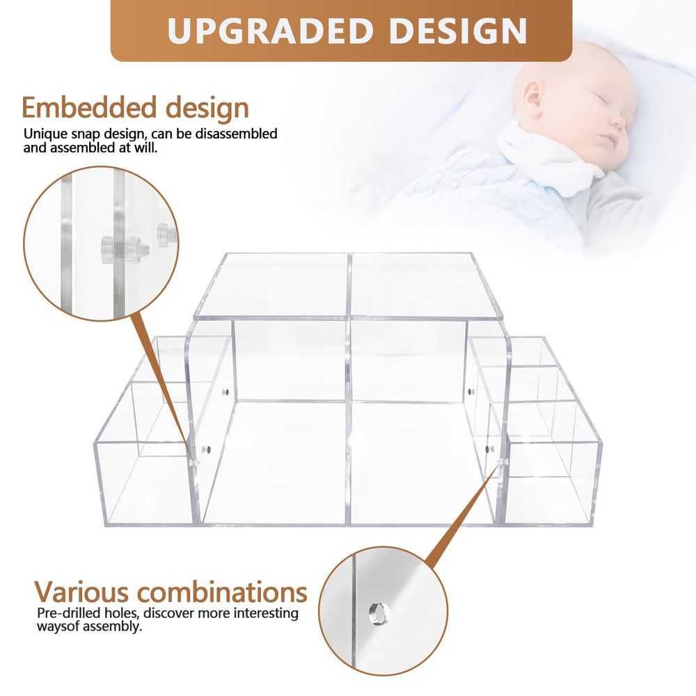 GILPWA diaper caddy seven compartments for organized items.
