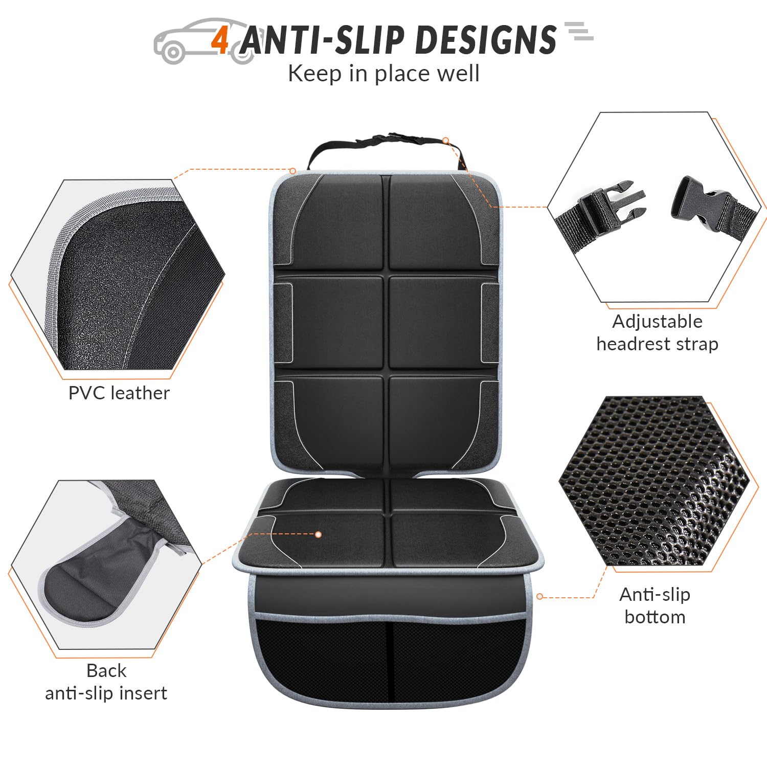 Gimars XL adjustable straps keeping the protector in place