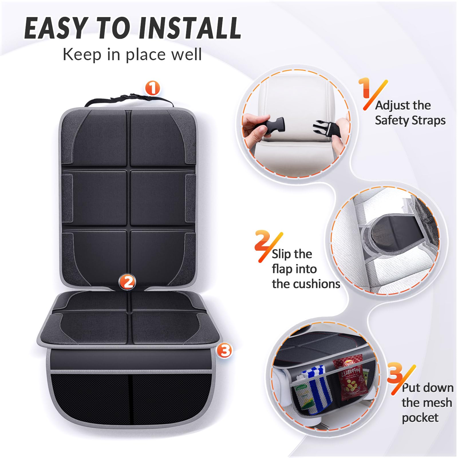Gimars XL ISOFIX compatibility for secure installation