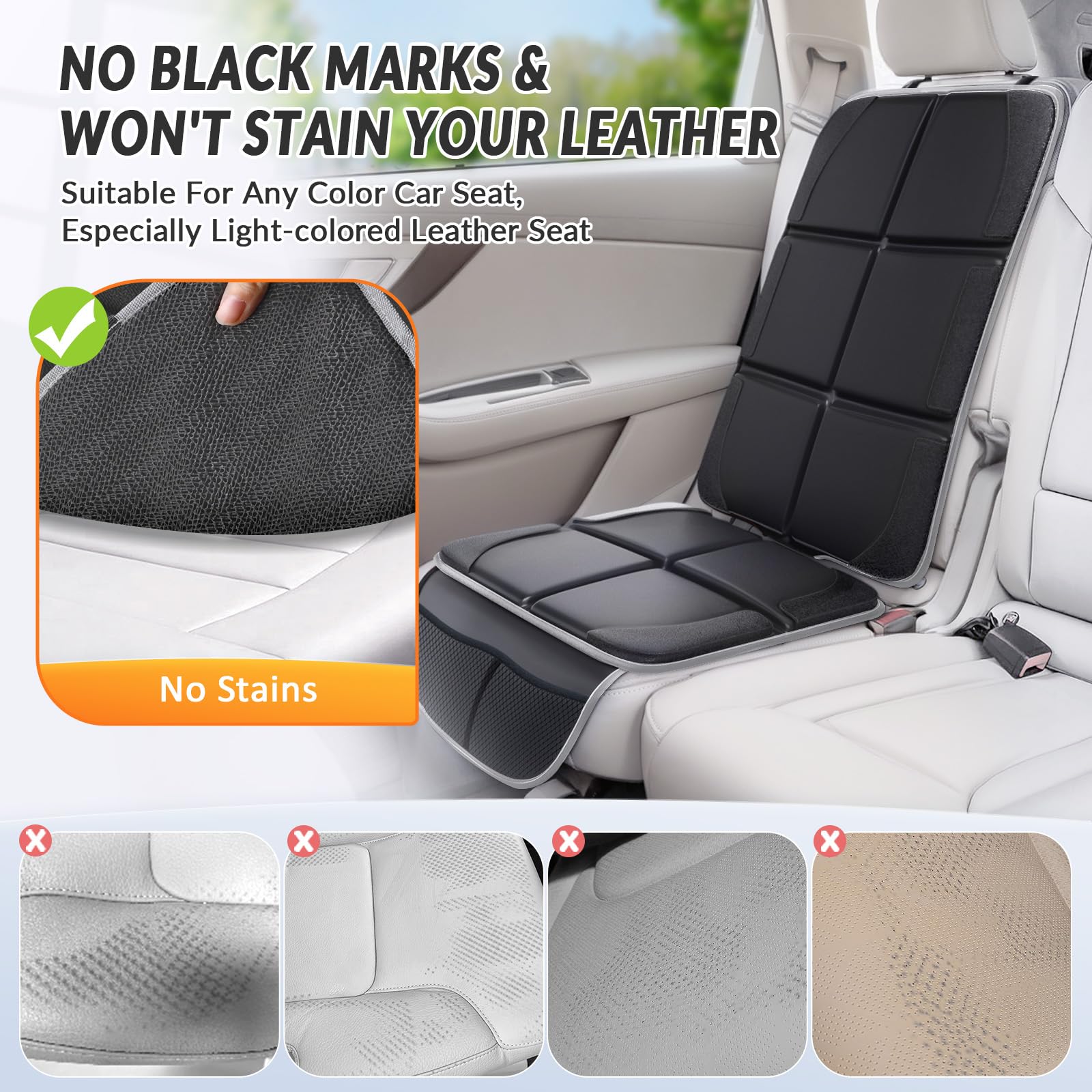 Gimars XL storage pockets for toys and wipes in the car