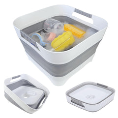 GIMWA wash basin with baby bottles; foldable and convenient for bottle cleaning