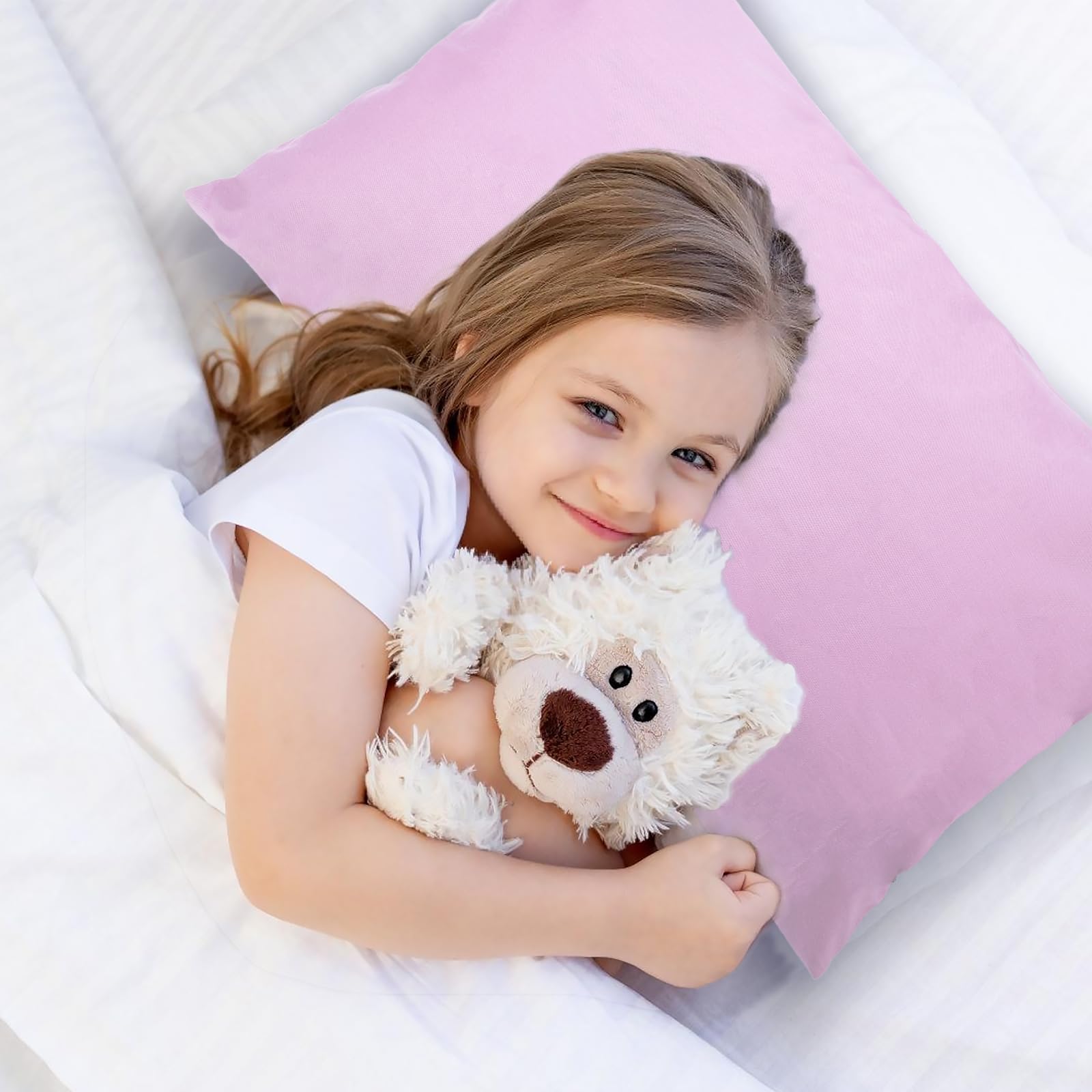 Gina Era pillowcase on a toddler bed promotes a tidy sleep space.