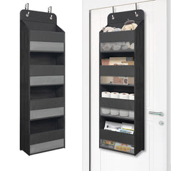 Giraffe Creation over door organizer with four pockets provides quick access to everyday essentials.