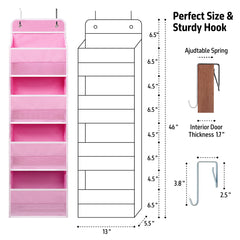 Giraffe Creation over door organizer features a heavy-duty frame for dependable support