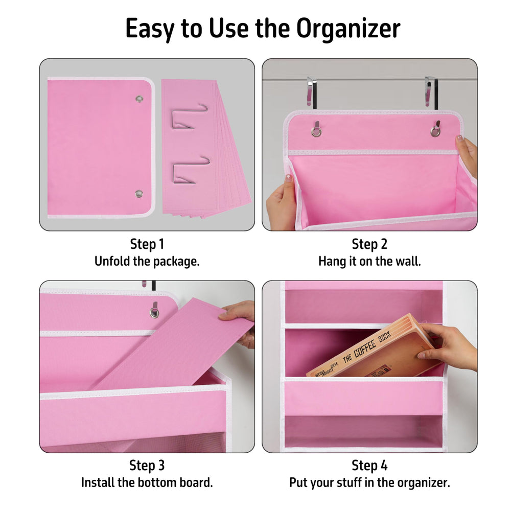 Giraffe Creation over door organizer offers versatile storage for cosmetics, toys, and snacks
