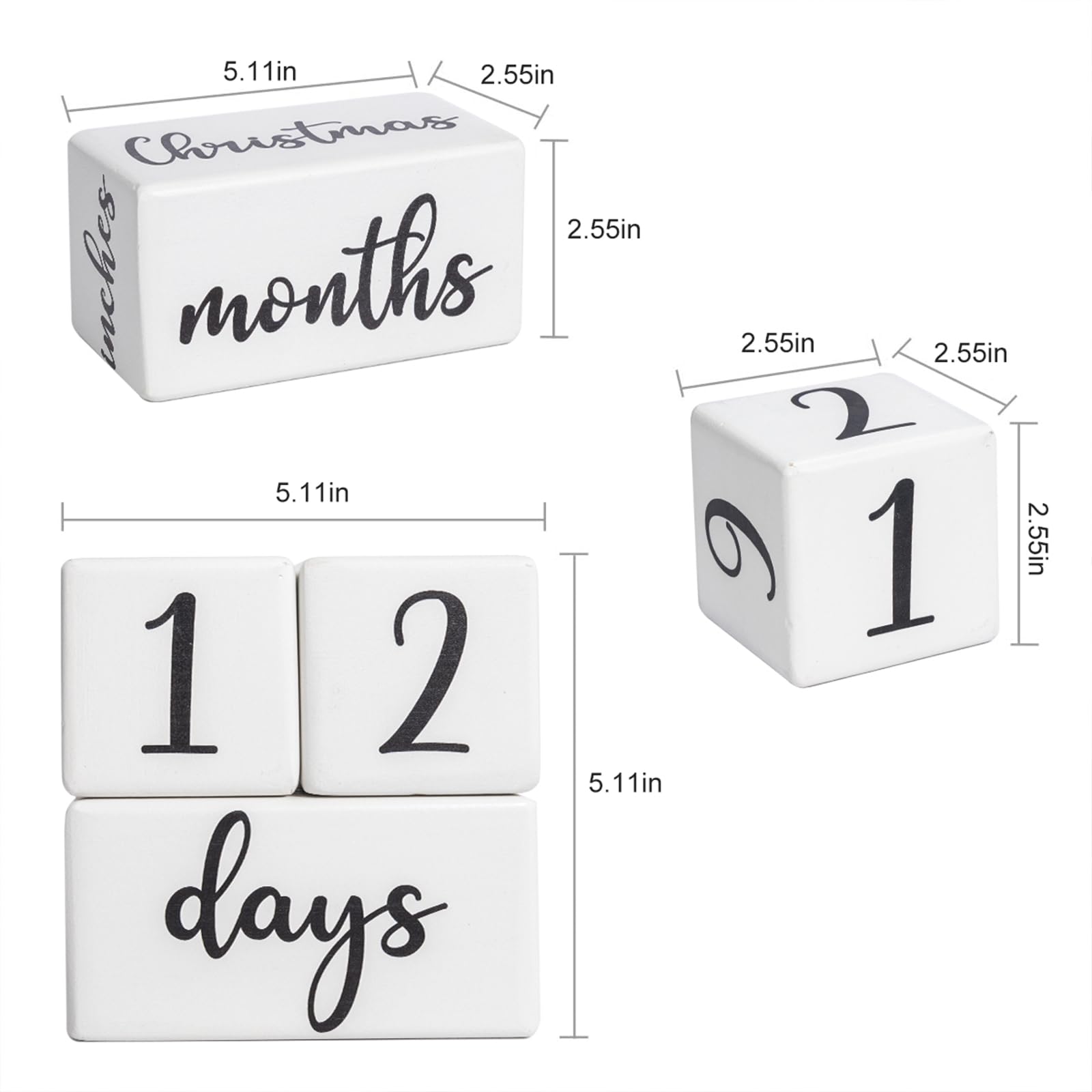 GIRVEM milestone blocks side view show durable pine and safe rounded edges