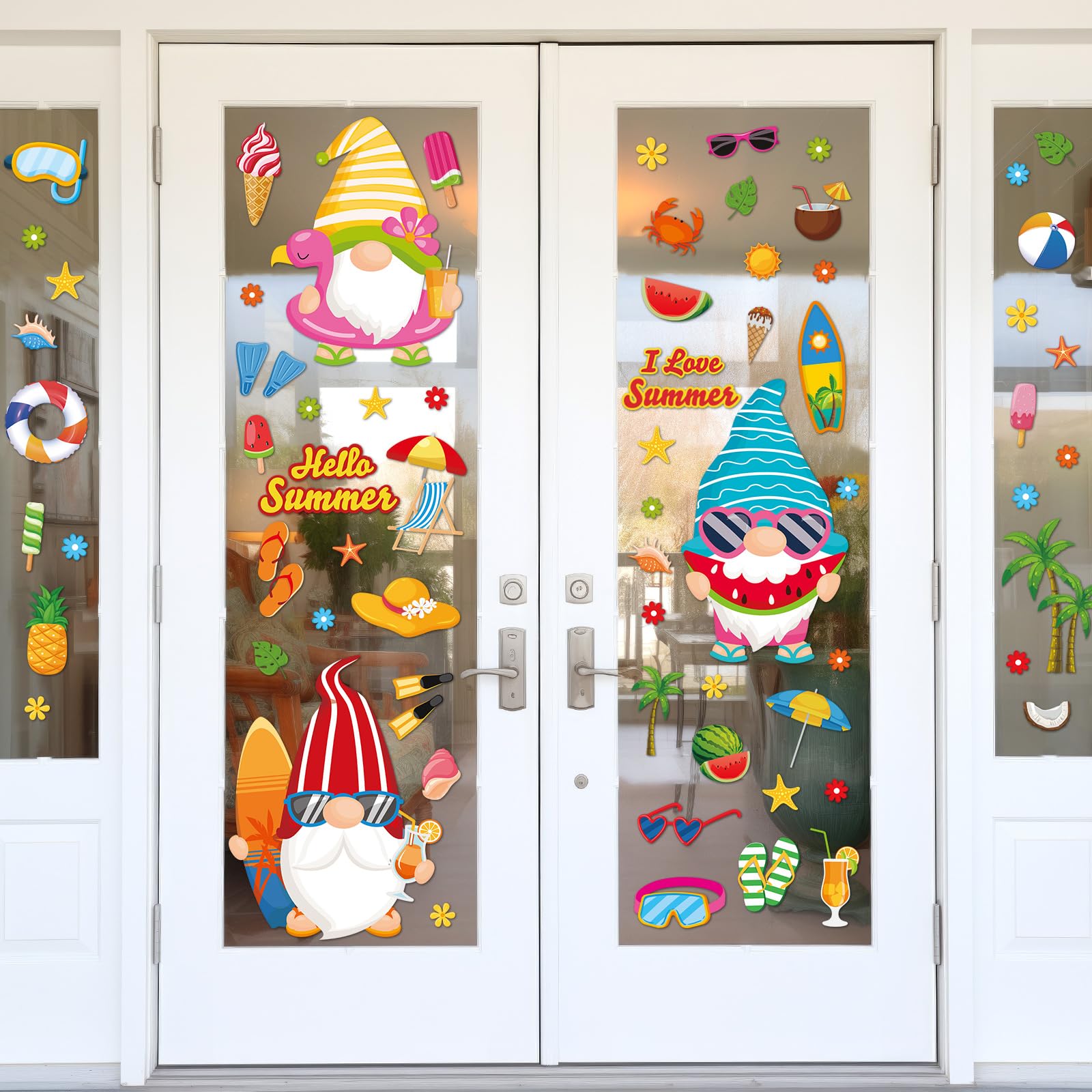 gisgfim bright-colored gnome stickers spark attention and festive mood.