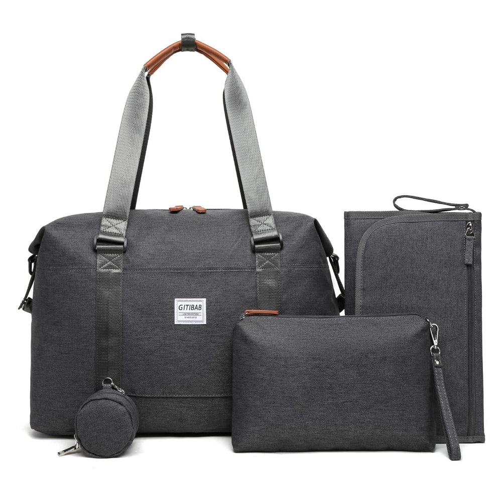 GITIBAB large diaper bag tote with changing pad keeps baby essentials organized on the go