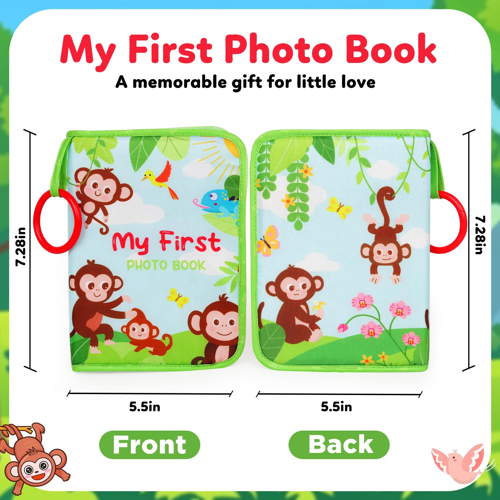 GKDOMS 17-page memory book captures first-year moments and growth milestones.