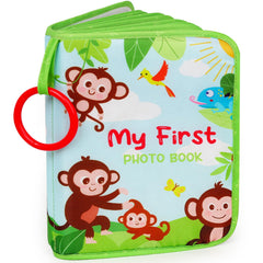 GKDOMS baby photo album cover with soft fabric for safe handling and cozy vibes.