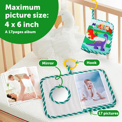 GKDOMS baby photo album safety mirror feature encourages self-exploration