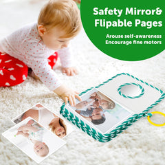 GKDOMS baby photo album soft fabric cover gentle on tiny hands