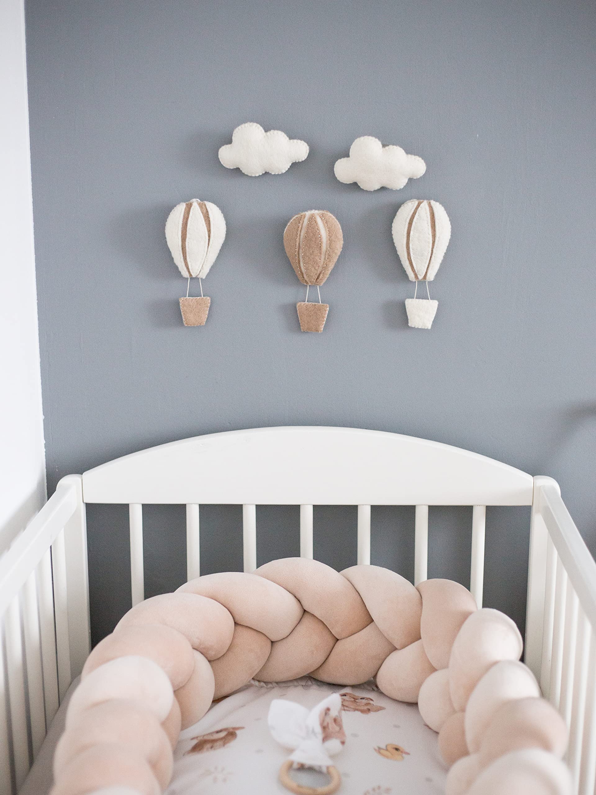 Glaciart One wall garland idea enhances ceilings or walls with whimsical color.
