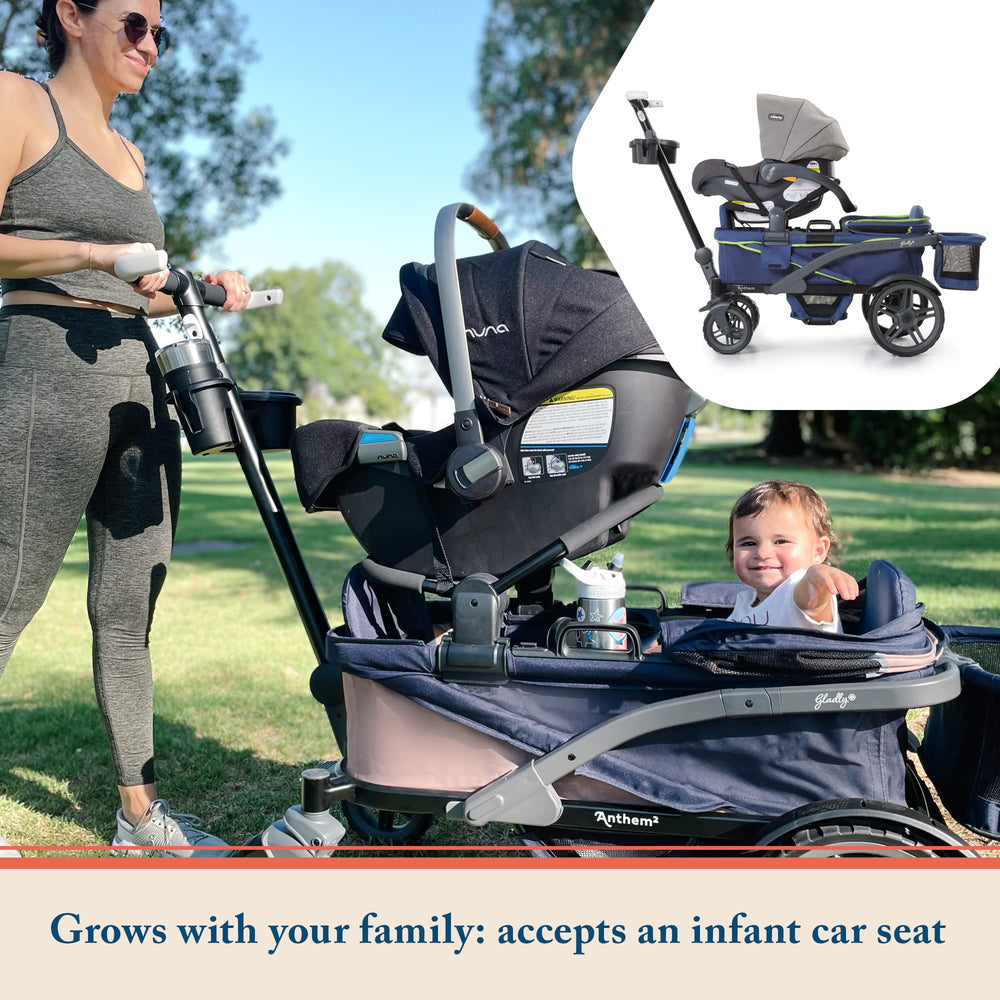 Gladly Family Anthem4 quad wagon wheels and suspension for a smooth ride
