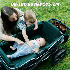 Gladly Family Anthem4 interior with mattress offers comfort for four riders.