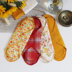 GladRags day pad inserts close-up with cotton texture and absorbent layers