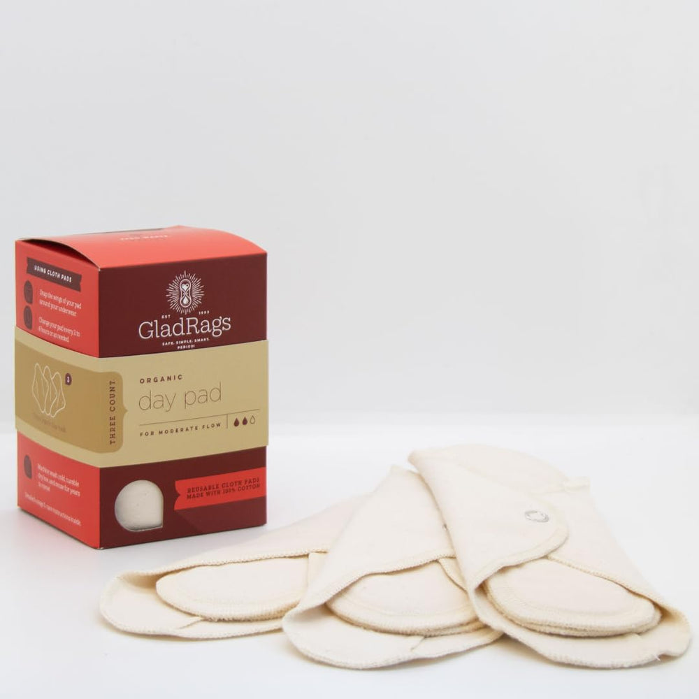 GladRags reusable holders and inserts—durable setup for daily use.