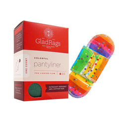 GladRags reusable pantyliner in a 1-pack for light-flow protection.