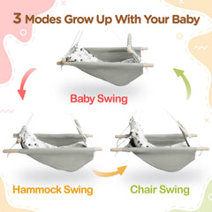 Gladswing safety belt provides secure support for your child during gentle swinging